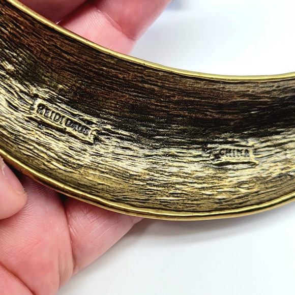 Heidi Daus Vintage Periwinkle Swarovski Crystal Art Deco Bib Statement Necklace - Picture 11 of 12